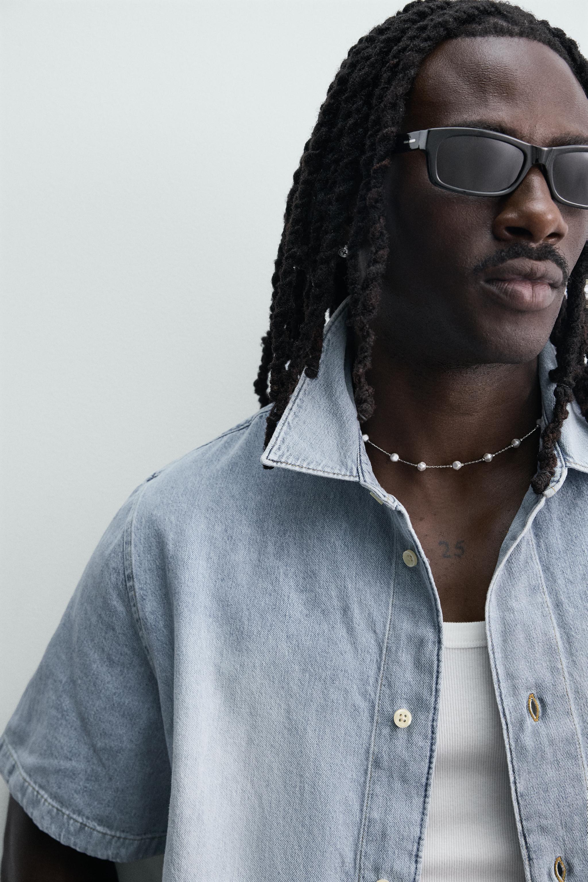 CHEMISE COUPE CARRÉE EN DENIM LÉGER